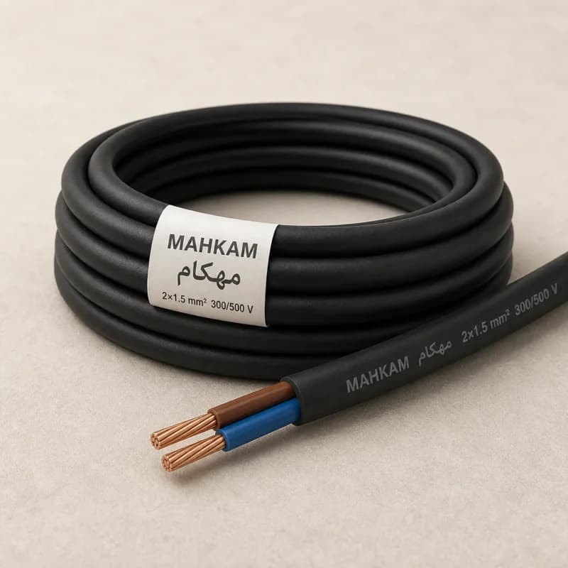 کابل افشان قابل انعطاف 2×1.5