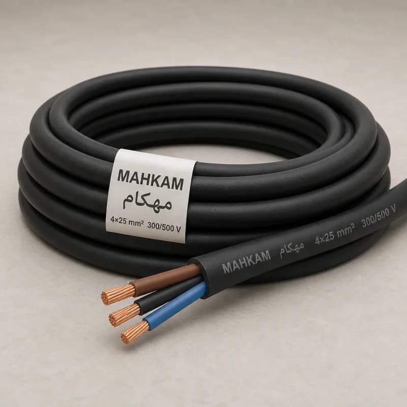 کابل افشان قابل انعطاف 4×25