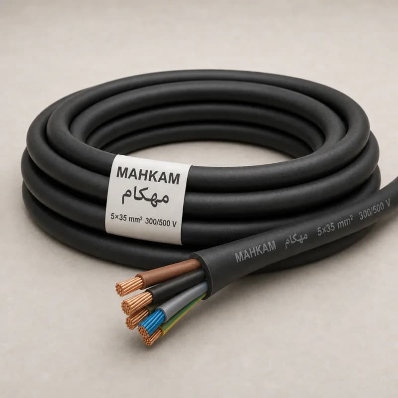 کابل افشان قابل انعطاف 5×35