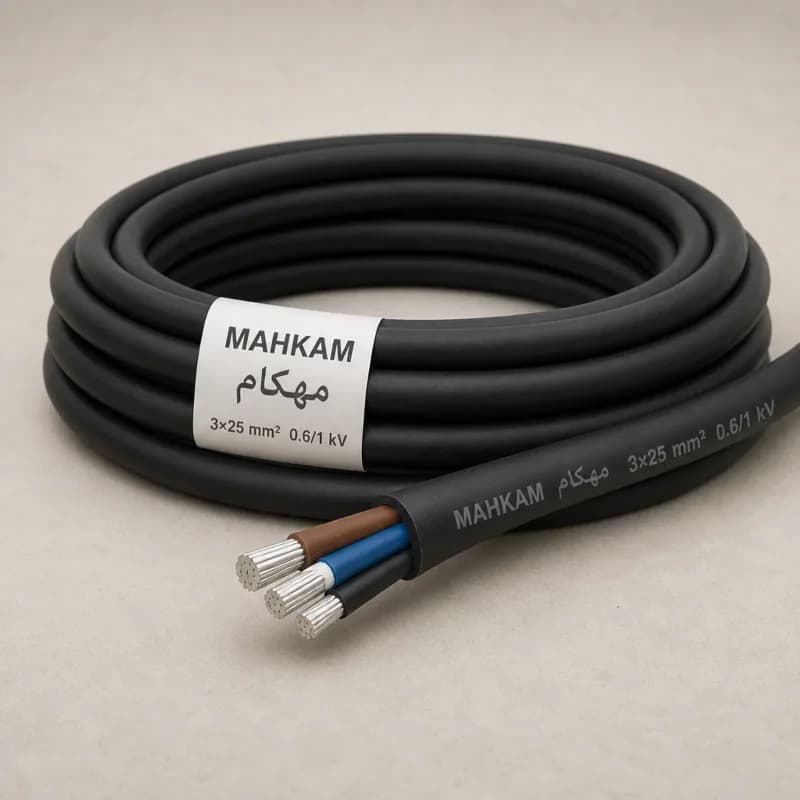 کابل افشان قابل انعطاف فیلردار 3×25